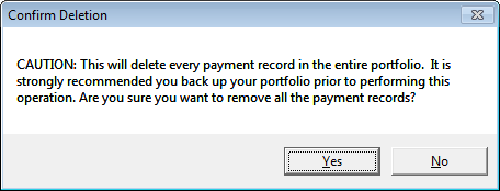 Remove All Payment Record Tool