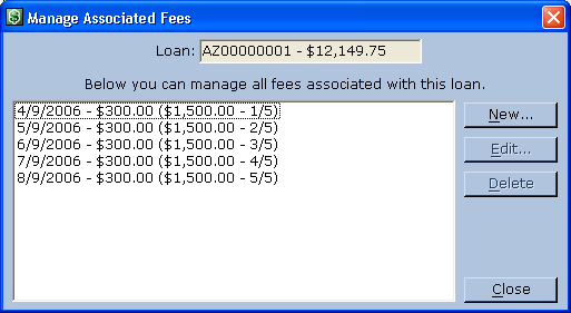 Manage Additional Fees