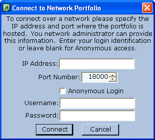 Connect to Network Portfolio