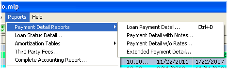 Payment Detail Reports