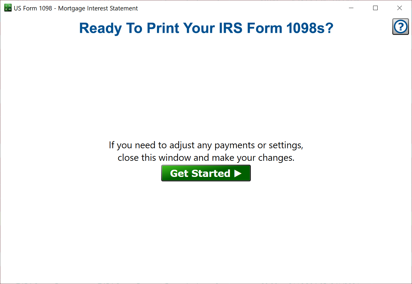 print your IRS Form 1098